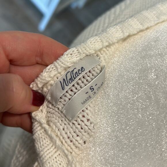 Wallace White Knit Sweater - Size Small - Picture 4 of 4